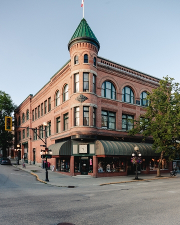 A heritage building in downtown Nelson, BC