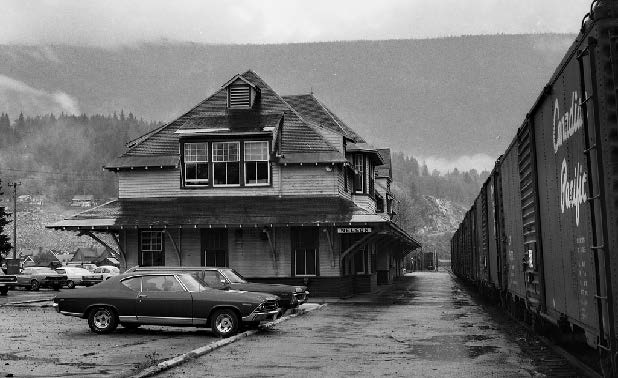 The CPR Rail Station in Nelson in 1970.