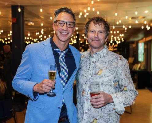 A pair of attendees celebrating community at the 2025 Chamber Gala.