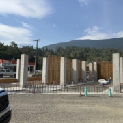 Construction progress at Railtown Flats housing project in late-July