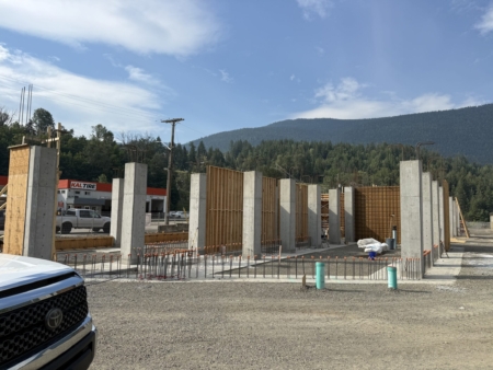 Construction progress at Railtown Flats housing project in late-July