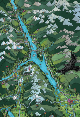 Map included inside the NKLT visitor guide